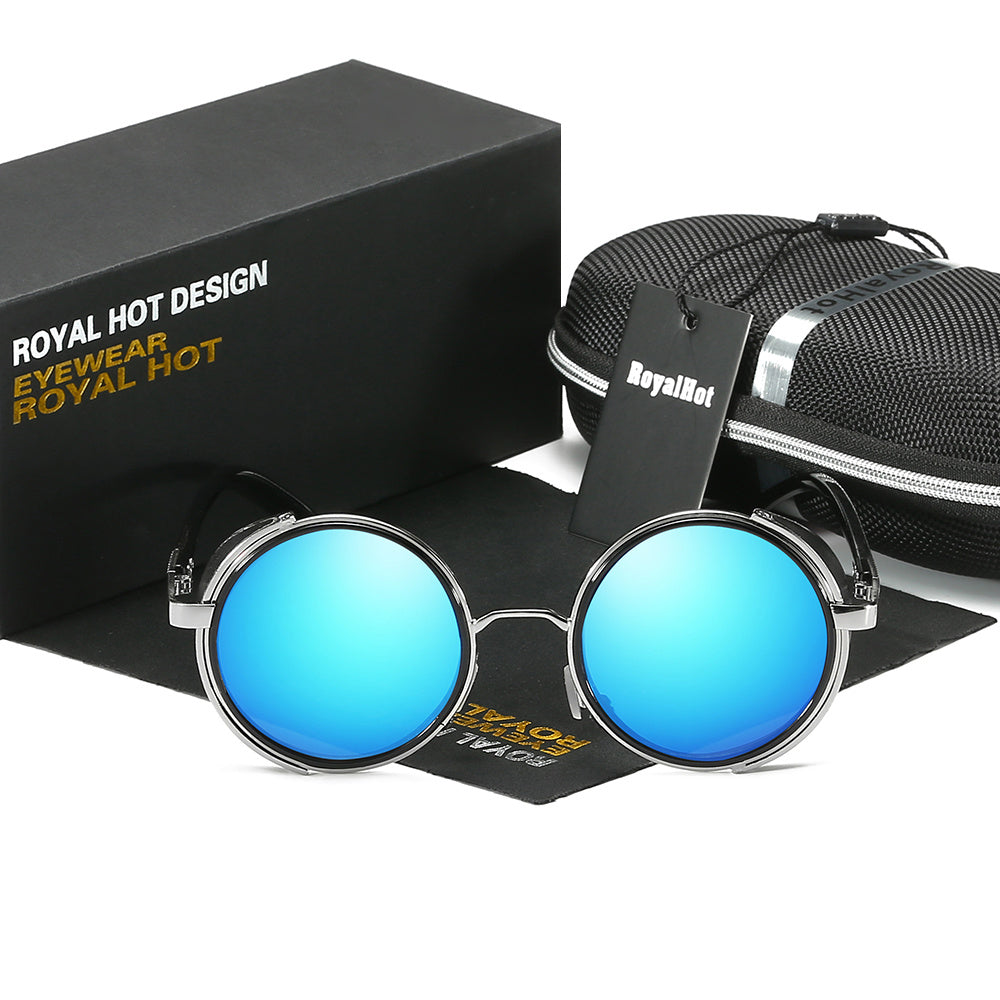 RoyalHot Men's Polarized Sunglasses Round Frame UV400