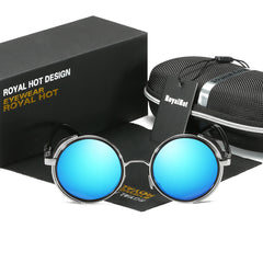 RoyalHot Men's Polarized Sunglasses Round Frame UV400