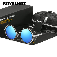 RoyalHot Men's Polarized Sunglasses Round Frame UV400