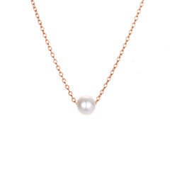 Girl's Faux Pearl Necklace Clavicle Chain Versatile Neck Jewelry Gift