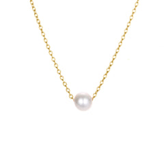 Girl's Faux Pearl Necklace Clavicle Chain Versatile Neck Jewelry Gift