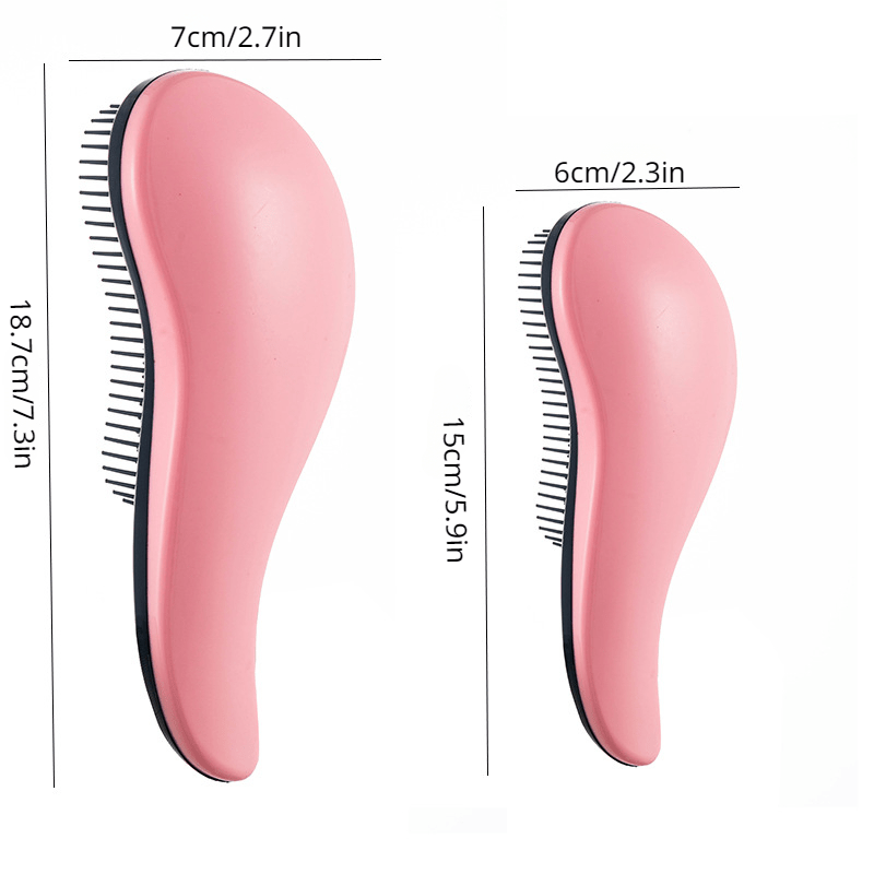Kids Pink Massage Comb Soft Hair Plastic Comb