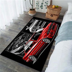Racing Car Pattern Floor Mat Area Rug Home Decor