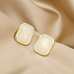Resin Square Stud Earrings Girls Birthday Party Jewelry