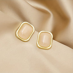 Resin Square Stud Earrings Girls Birthday Party Jewelry