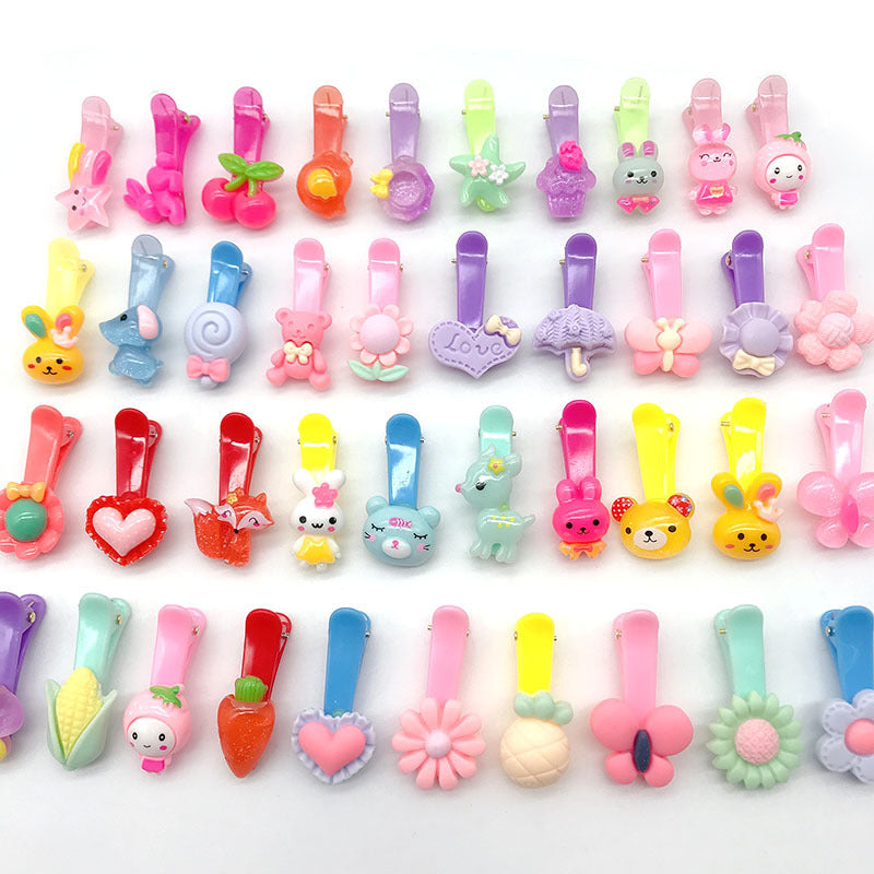 Colorful Animal Flower Hairpins for Girls