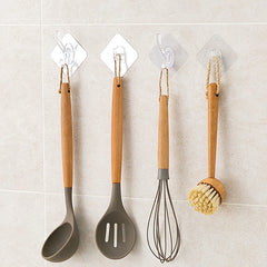 6pcs Waterproof Adhesive Wall Hook for Bathroom Kitchen Office