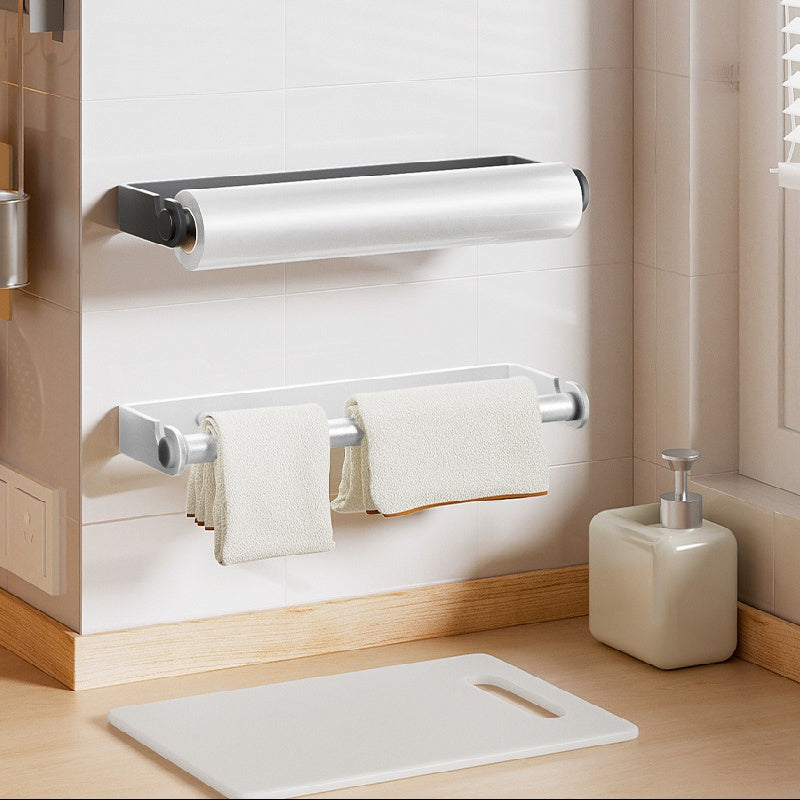 Kitchen Tissue Holder Roll Paper Under Cabinet Storage Rack