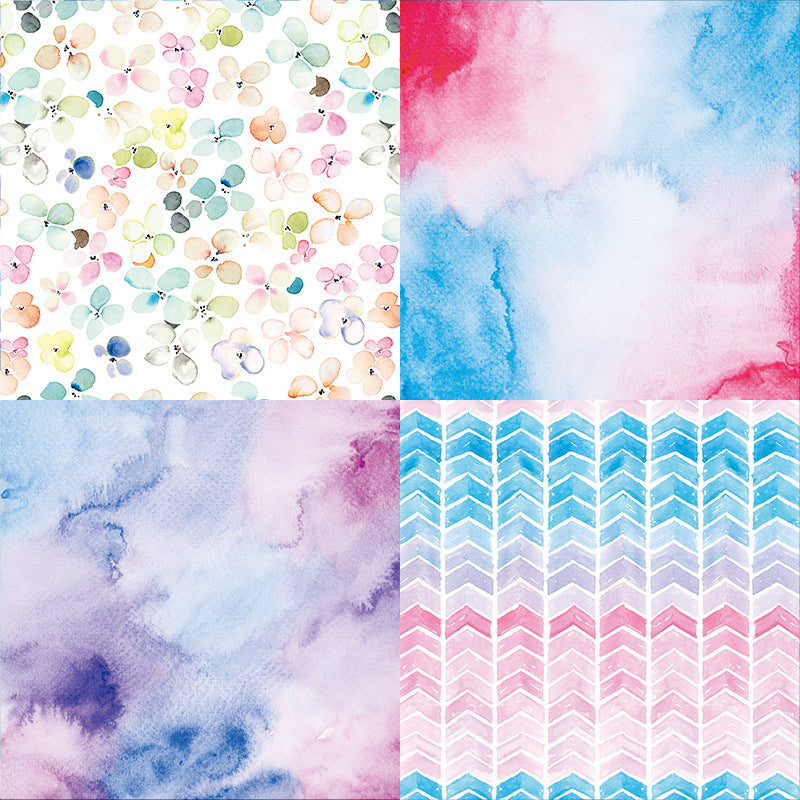 24pcs Glamour Theme Scrapbook Paper Pad for DIY Crafts