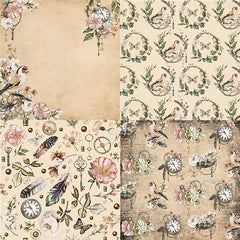 24pcs Wonderland Pattern Scrapbook Paper Pad for DIY Crafts