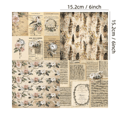 24pcs Wonderland Pattern Scrapbook Paper Pad for DIY Crafts