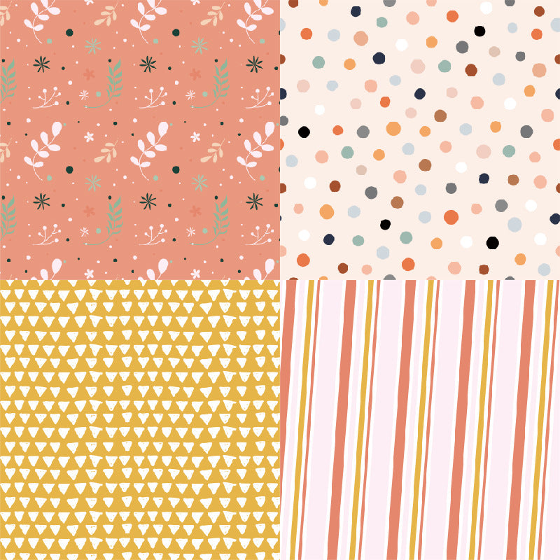24pcs Forest Fox Pattern Scrapbook Paper Pad for DIY Crafts Journaling
