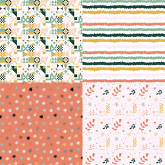 24pcs Forest Fox Pattern Scrapbook Paper Pad for DIY Crafts Journaling