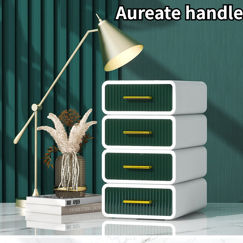 Desktop Drawer Storage Box Stackable Cosmetics Desk Storage Box