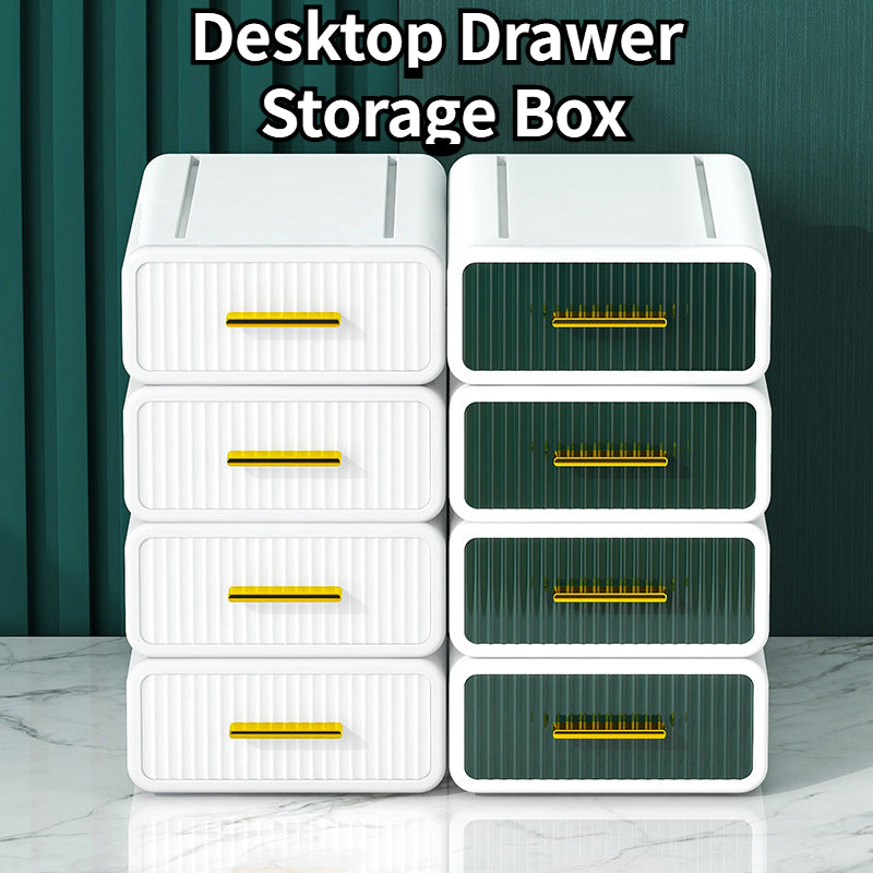 Desktop Drawer Storage Box Stackable Cosmetics Desk Storage Box