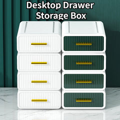 Desktop Drawer Storage Box Stackable Cosmetics Desk Storage Box