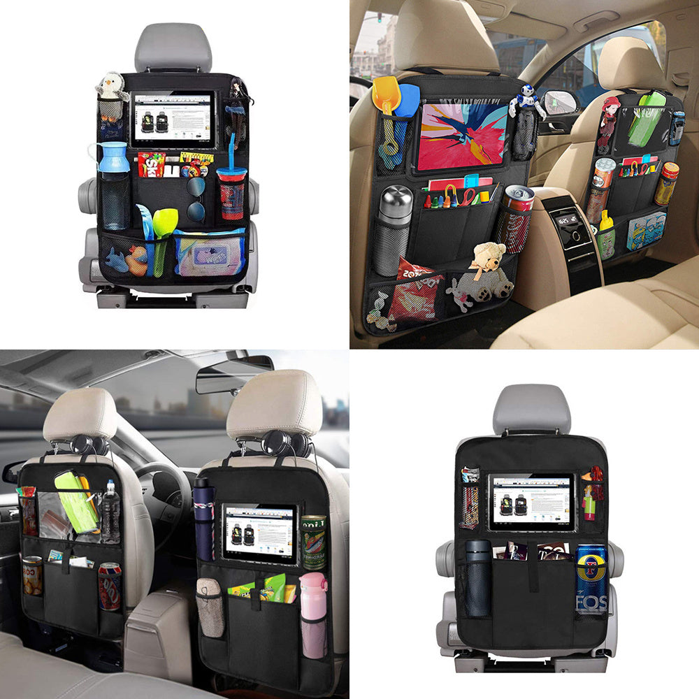 Car Backseat Organizer with Tablet Holder for Travel Road Trip