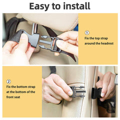 Car Backseat Organizer with Tablet Holder for Travel Road Trip