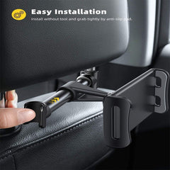 Tablet Headrest Holder Stand Cradle for iPad, Galaxy Tabs, Cellphones & Tablets