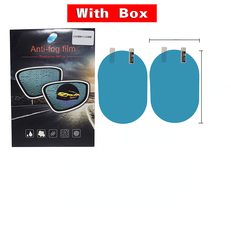 2pcs Car Rearview Mirror Rainproof Film Glass