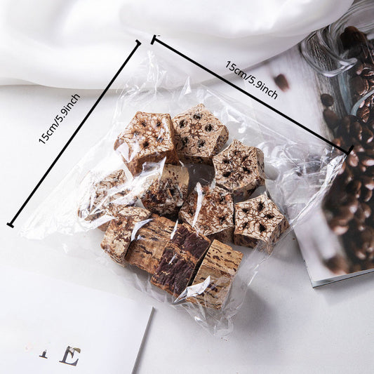 12pcs Pet Parrot Natural Grinding Toys Bird Chew Toys Dried Fruit Blocks