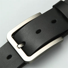 Alloy Square Pin Buckle Belt Business PU Leather Jeans Belts For Men