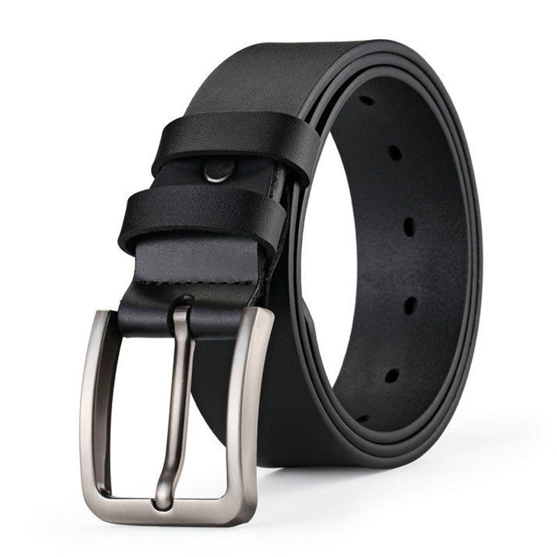 Alloy Square Pin Buckle Belt Business PU Leather Jeans Belts For Men