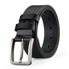 Alloy Square Pin Buckle Belt Business PU Leather Jeans Belts For Men