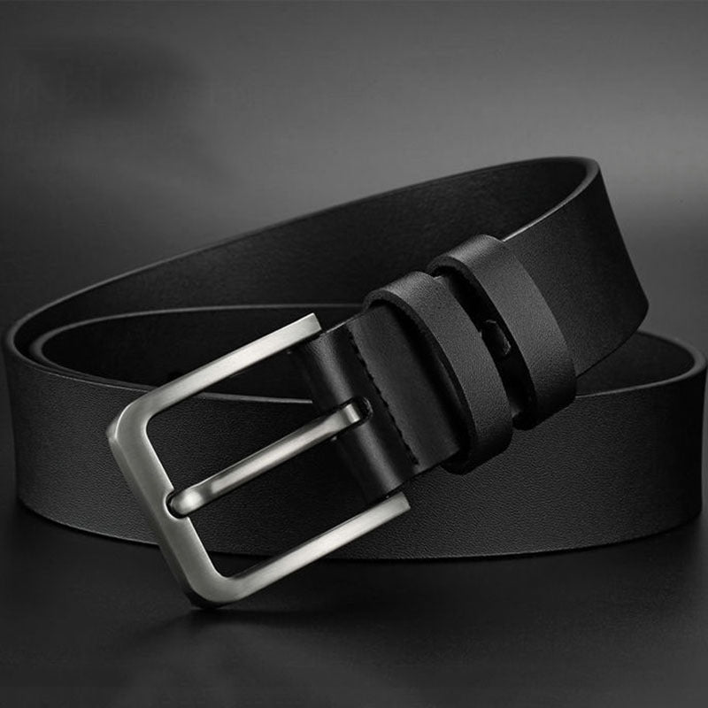 Alloy Square Pin Buckle Belt Business PU Leather Jeans Belts For Men