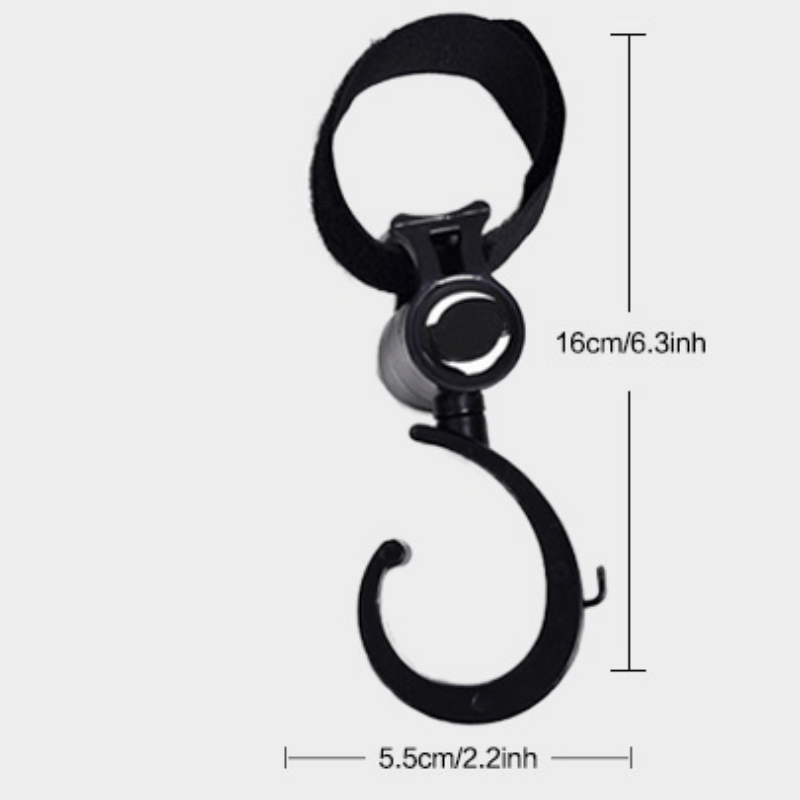 2Pcs Baby Stroller Hooks Mummy Bag Handle Holder Hook