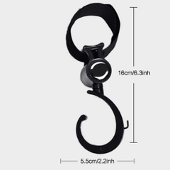 2Pcs Baby Stroller Hooks Mummy Bag Handle Holder Hook