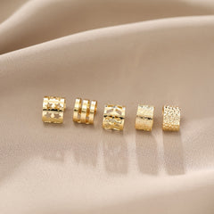 5pcs Geometric Ear Clip Non Piercing Ear Cuff Jewelry