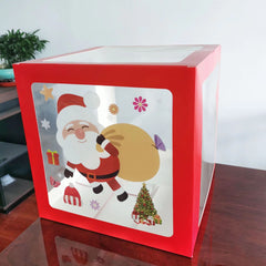 Santa Claus Balloon Box Christmas Decorations Holiday Party Accessories
