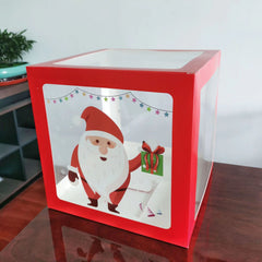 Santa Claus Balloon Box Christmas Decorations Holiday Party Accessories