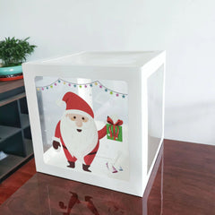 Santa Claus Balloon Box Christmas Decorations Holiday Party Accessories