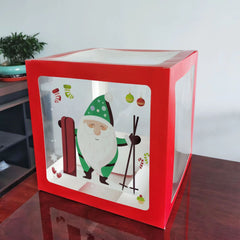 Santa Claus Balloon Box Christmas Decorations Holiday Party Accessories