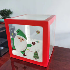Santa Claus Balloon Box Christmas Decorations Holiday Party Accessories