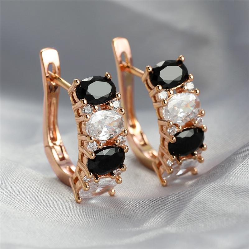 Dainty Oval Stone Clip On Earrings Hoop Earrings Girls Jewelry