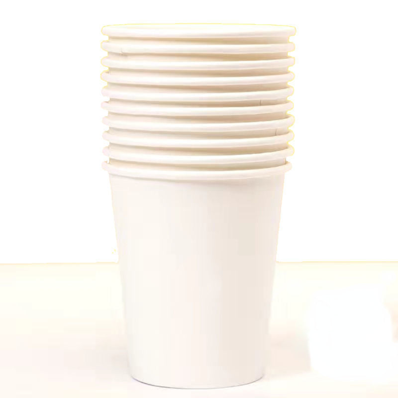 10pcs 8.5oz Disposable Party Cups Coffee Juice Tea Cup for Events