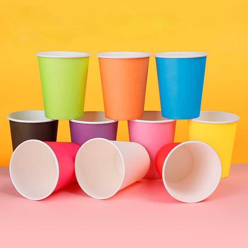 10pcs 8.5oz Disposable Party Cups Coffee Juice Tea Cup for Events