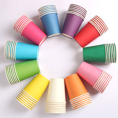 10pcs 8.5oz Disposable Party Cups Coffee Juice Tea Cup for Events