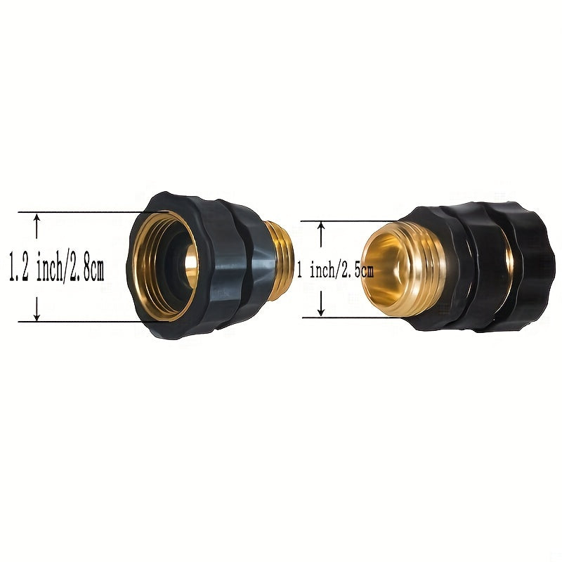 Quick Connect Garden Hose Fitting 3/4 Inch Male Female with Control Valve