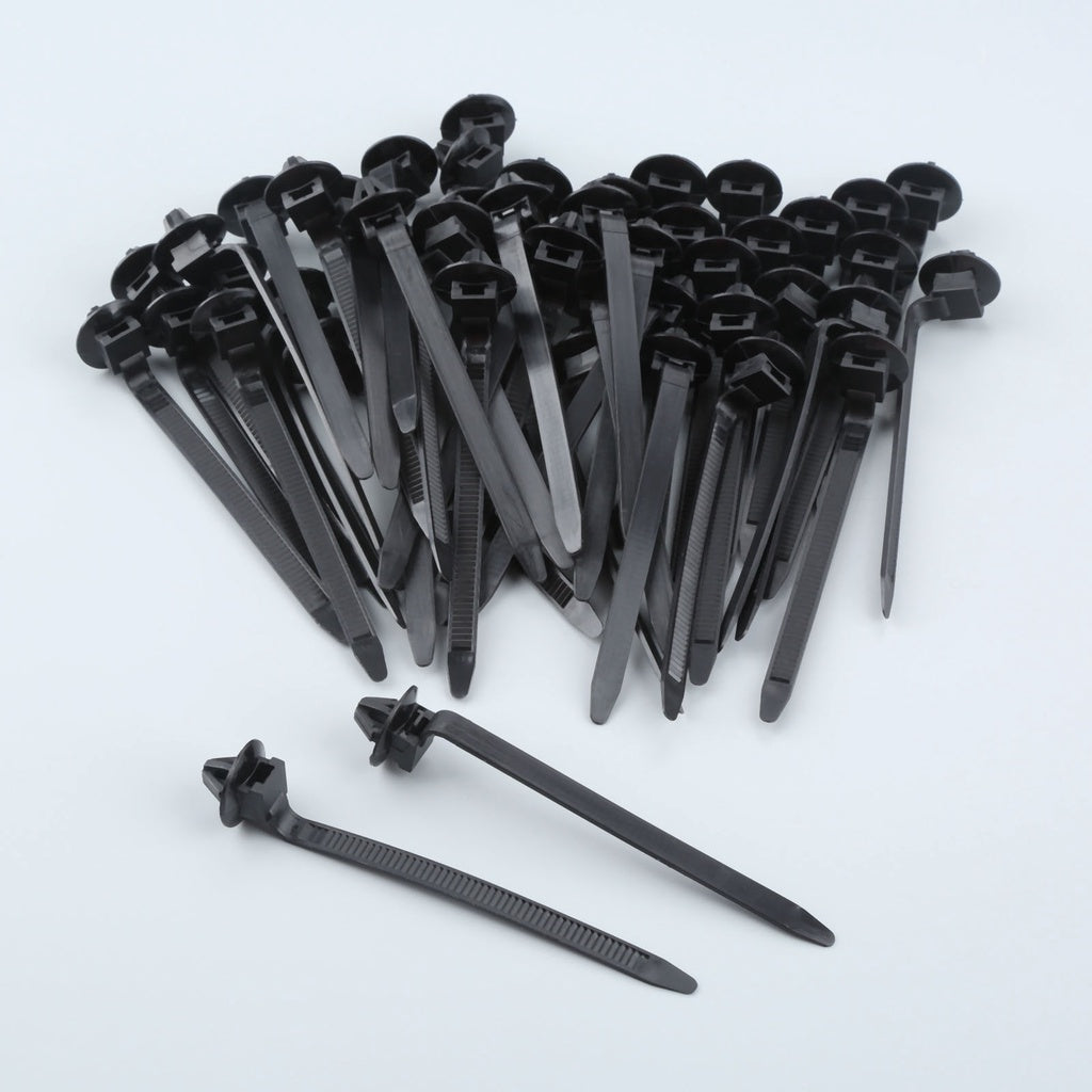 20pcs Car Nylon Tie Wrap Cable Fasteners Clips Auto Fastening Zip Strap
