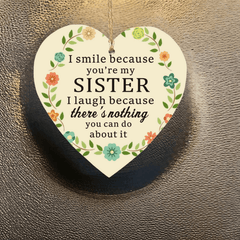 Soul Sister Keepsake Gift Heart Hanging Sign