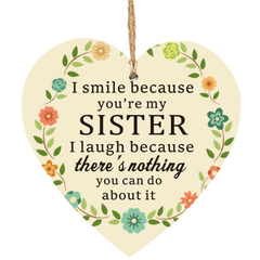 Soul Sister Keepsake Gift Heart Hanging Sign