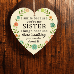Soul Sister Keepsake Gift Heart Hanging Sign