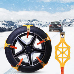 Universal Snow Chains For Car Van Adjustable Emergency Anti Skid Tire Chains