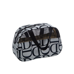 Large Capacity Letter Print Toiletry Bag with Handy Handle