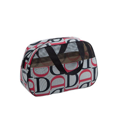 Large Capacity Letter Print Toiletry Bag with Handy Handle