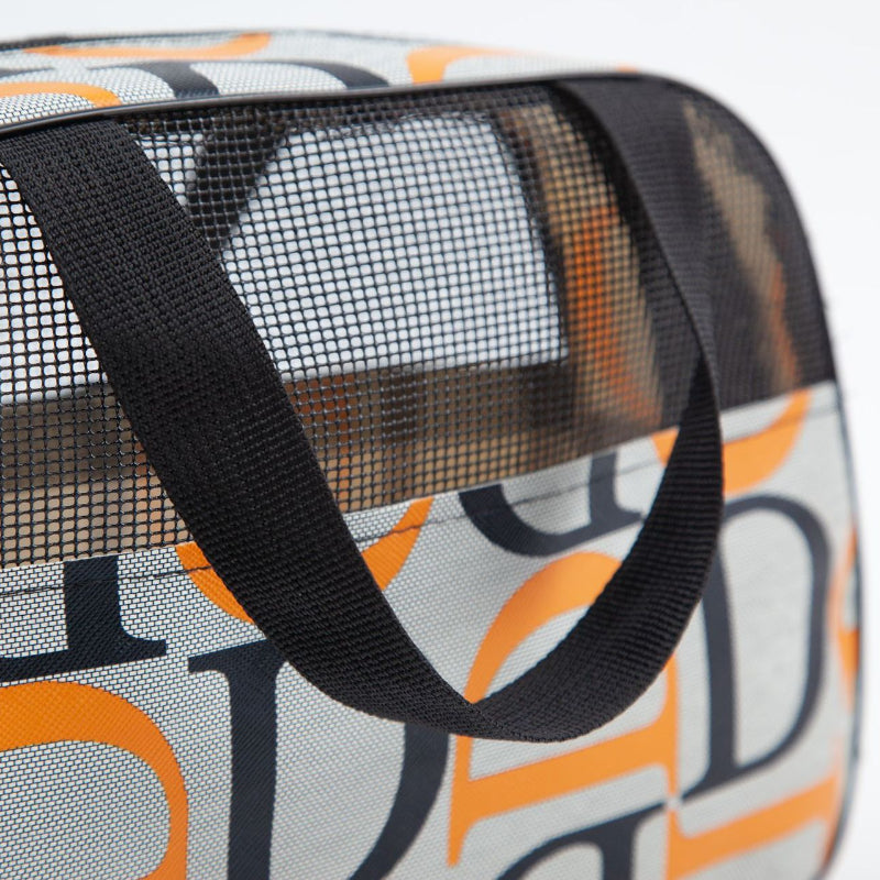 Large Capacity Letter Print Toiletry Bag with Handy Handle